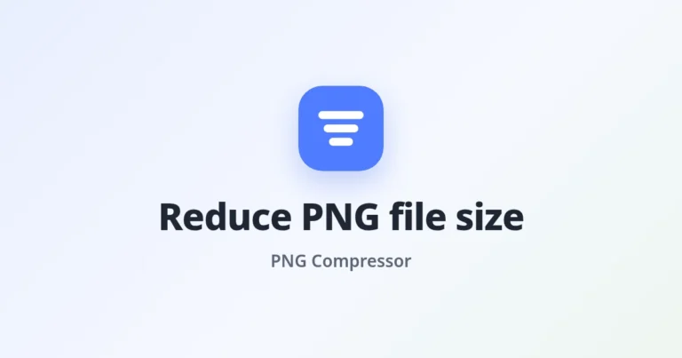 How to Reduce PNG File Size