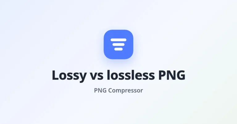 Lossy vs Lossless PNG Compression