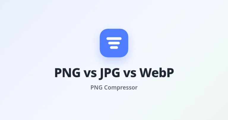 PNG vs JPG vs WebP: Which Format to Use